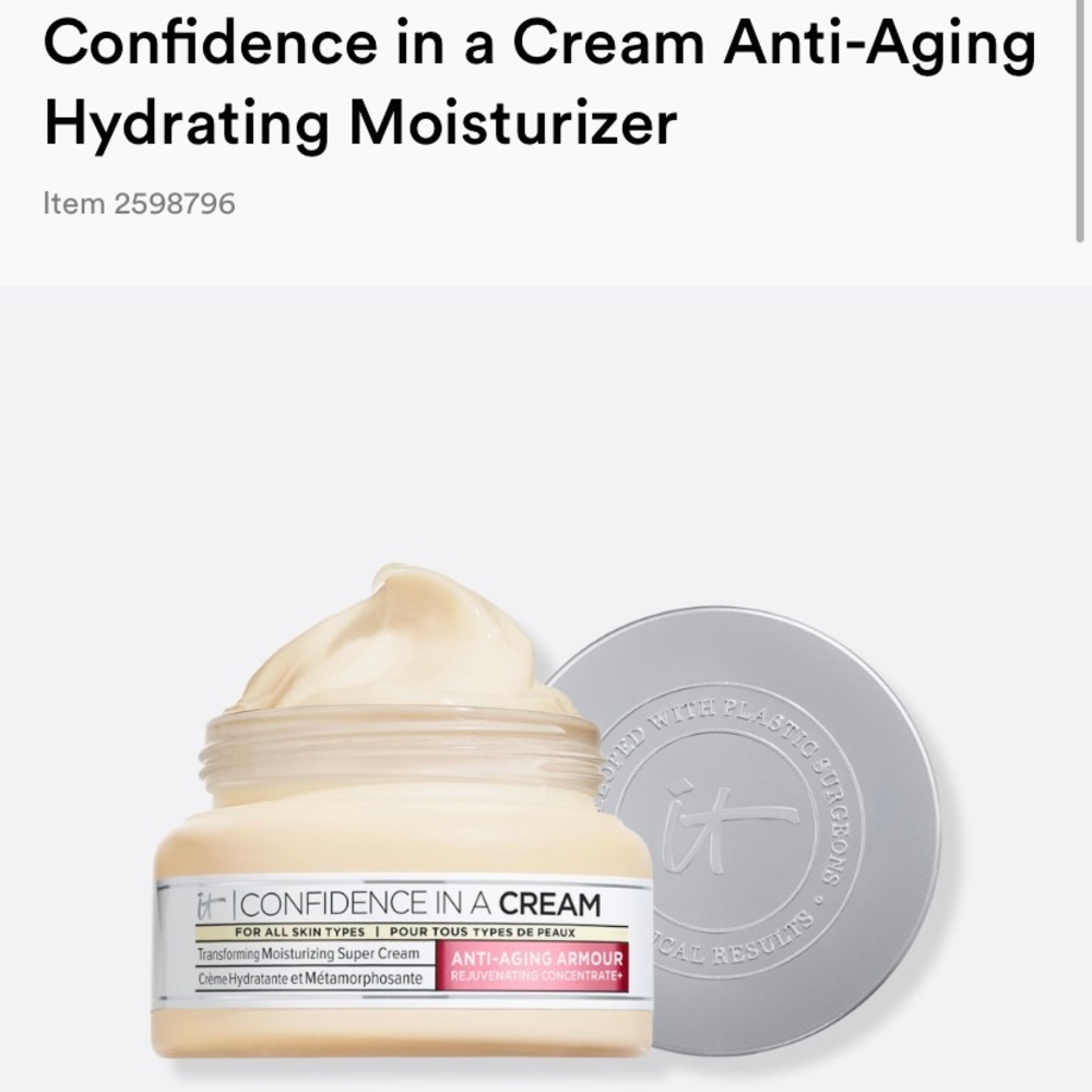 It Cosmetics Confidence in a Cream (brand new in box)